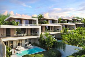 Azure 5-bedroom Three-storey Villa with private pool in Chalong, Phuket at Mutti Family Villas