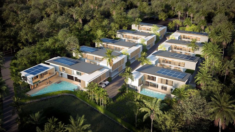 Two-storey villa with 4 bedrooms and private pool in Cherng Talai, Thailand, in Avalin Villas complex