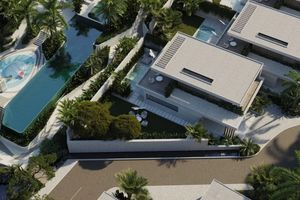 Coral two-storey villa with 3 bedrooms and a swimming pool in Chalong, Phuket in the Mutti Family Villas complex