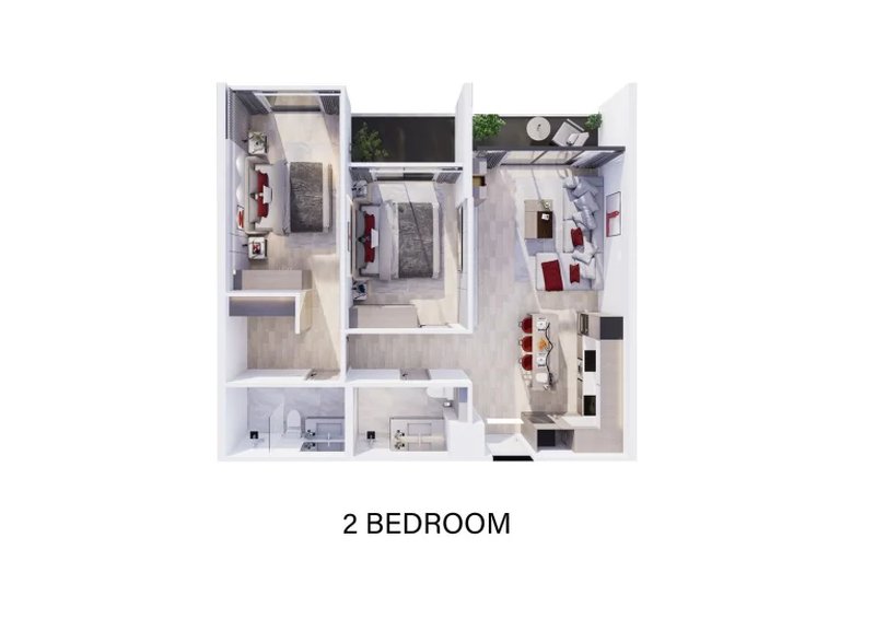 2 Bedroom Apartment in Rawai, Phuket at Wallaya Residence Nai Harn