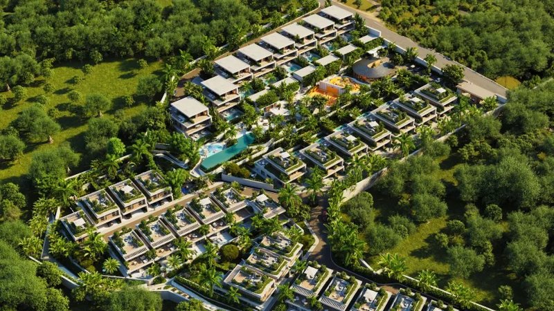 Pearl two-storey villa with 2 bedrooms and a swimming pool in Chalong area, Phuket in Mutti Family Villas complex