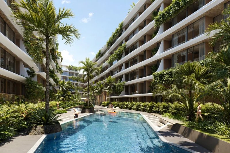Spacious 1 bedroom apartment in a new complex near Layan Beach, Phuket