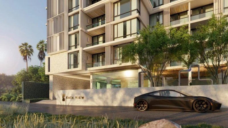 Spacious 1 Bedroom Apartment with Sea View in Kata Area, Phuket at Kata View Complex