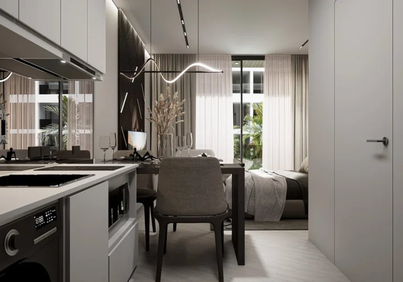 Studio apartment in a new complex near Layan Beach, Phuket