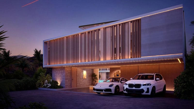 Two-storey villa with 4 bedrooms and private pool in Cherng Talai, Thailand, in Avalin Villas complex