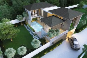 Two-storey 3 bedroom villa with private pool in Bang Tao, Phuket at Dareeya Villas Complex
