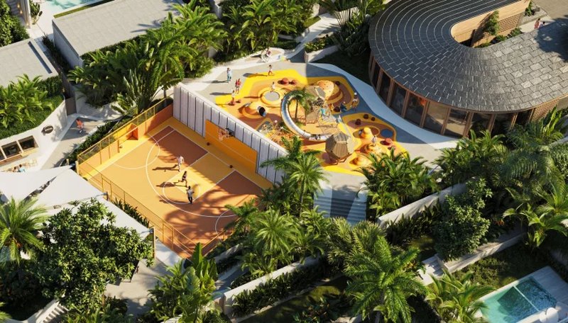 Two-storey villa Breeze with 4 bedrooms and a swimming pool in Chalong area in Mutti Family Villas complex