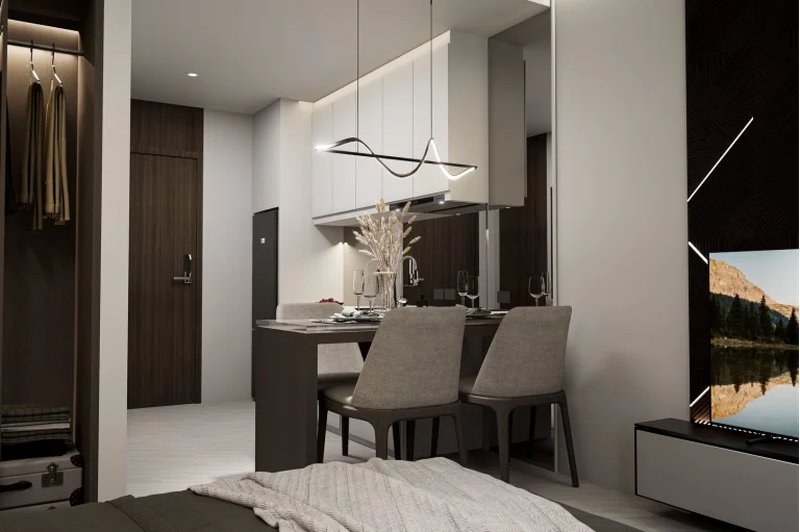 Studio apartment in a new complex near Layan Beach, Phuket