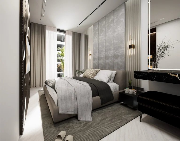 Spacious 1 bedroom apartment in a new complex near Layan Beach, Phuket