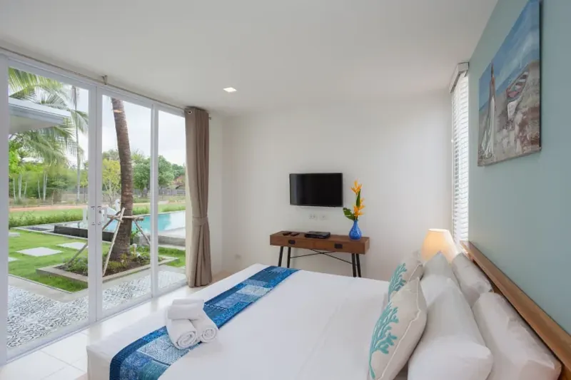 Bedroom of condo in Rawai