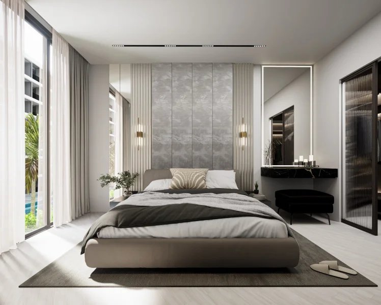 Spacious 1 bedroom apartment in a new complex near Layan Beach, Phuket