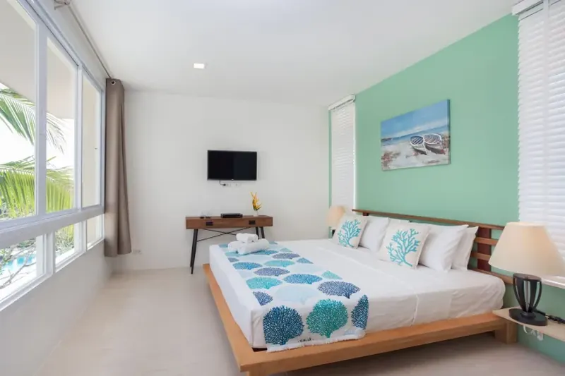 Bedroom of condo in Rawai