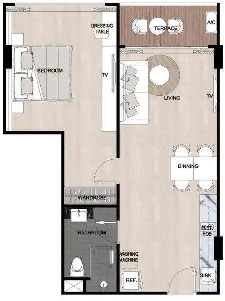 condo in Sakhu