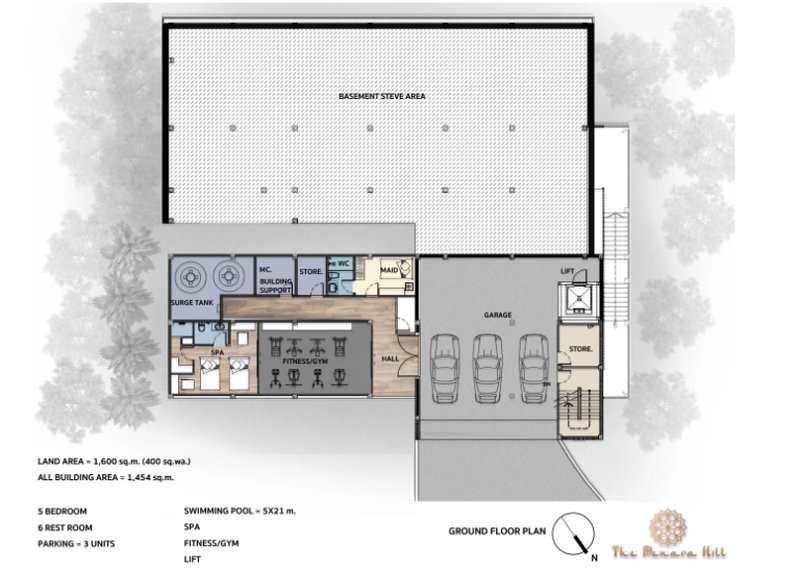 5 Bedroom villa with private pool on the lake, Phuket in The Menara Hill