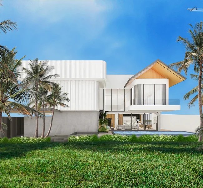 Two-storey 3 bedroom villa with swimming pool in Mai Khao area, Phuket Allthai Village