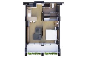 1 Bedroom Apartment in Layan Area, Phuket at The Momentum Terra Grove Layan