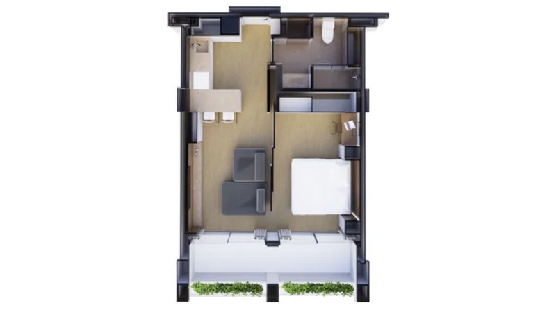 1 Bedroom Apartment in Layan Area, Phuket at The Momentum Terra Grove Layan