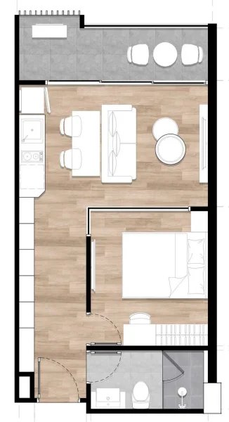 1 Bedroom Apartment near Kata Beach, Phuket at The Balance Phuket