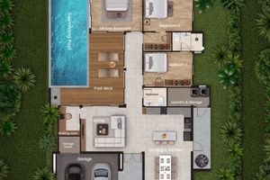 3 Bedroom Villa with Private pool in Talang Area, Phuket at Patina Courtyard