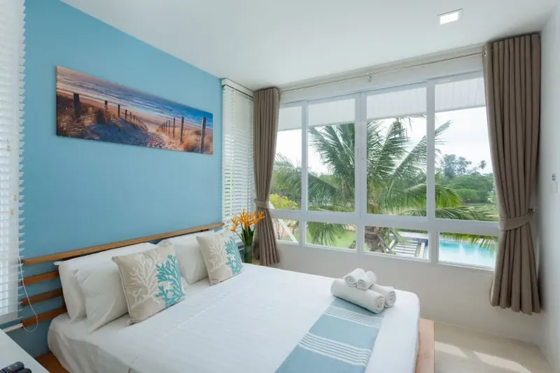 Bedroom of condo in Rawai