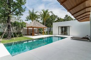 Luxury finished villa with pool in Talang area, Phuket in Anchan Tropicana complex