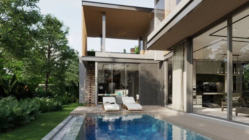 Luxury 4 Bedroom villa with private pool in Bang Tao area, Phuket at The Ozone Grand Residences