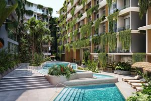 Spacious 1 bedroom apartment in a new complex near Layan Beach, Phuket