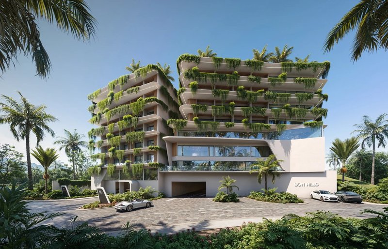 Spacious 1 bedroom apartment in a new complex near Layan Beach, Phuket