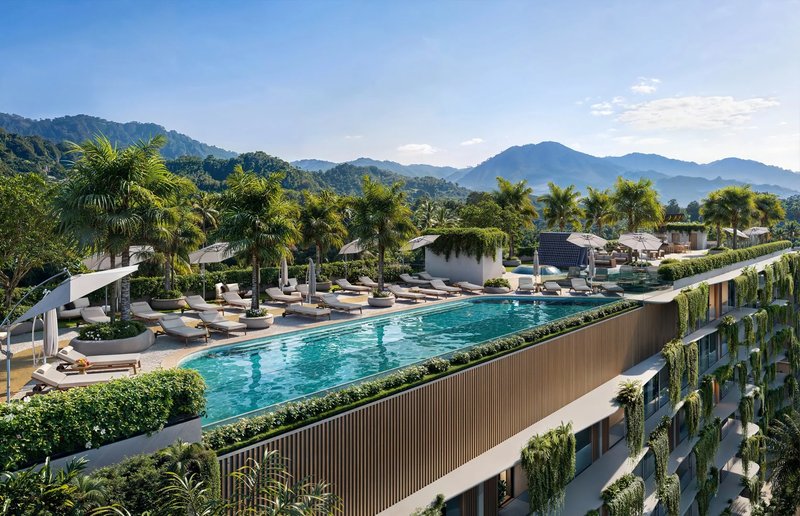 Spacious 1 bedroom apartment in a new complex near Layan Beach, Phuket