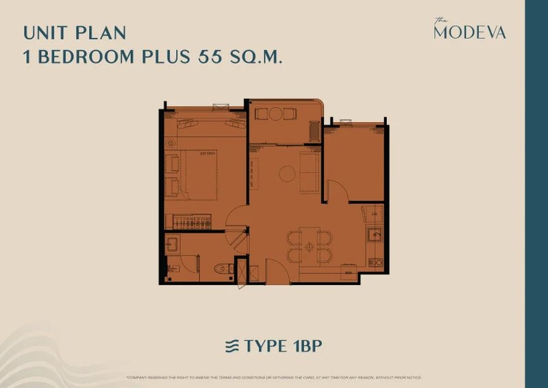 Spacious 1 Bedroom apartment near Bang Tao Beach, Phuket at The Modeva Complex