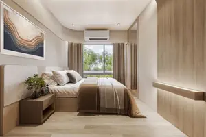 Bedroom of condo in Si Sunthon