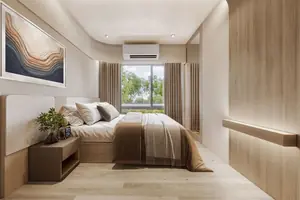 ห้องนอนของวิลล่า ในเทพกระษัตรี
