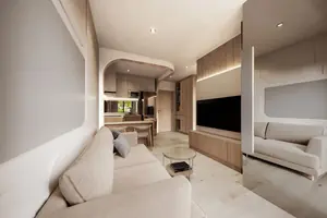 ห้องนั่งเล่นของวิลล่า ในเทพกระษัตรี