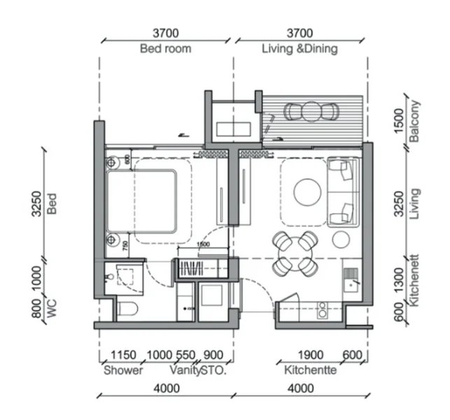 1 Bedroom Apartment near Bang Tao Beach, Phuket in Gardens of Eden