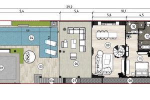 Two-storey villa with 4 bedrooms and a swimming pool 950 meters from Rawai Beach, Phuket in Orbita Villa-Town complex