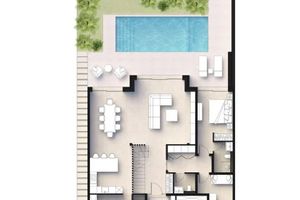 Two-storey villa Breeze with 4 bedrooms and a swimming pool in Chalong area in Mutti Family Villas complex