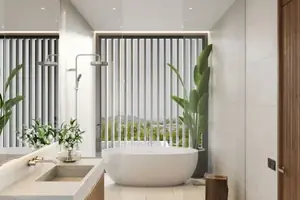 Bathroom of villa in Ко Каео