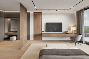 Bedroom of villa in Ко Каео
