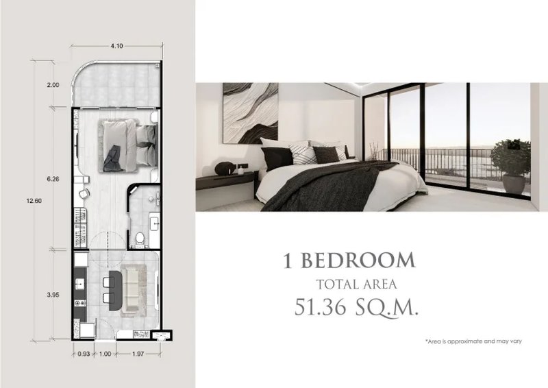 1 Bedroom Apartment near Karon Beach, Phuket in the new Ever Prime Condominium Complex