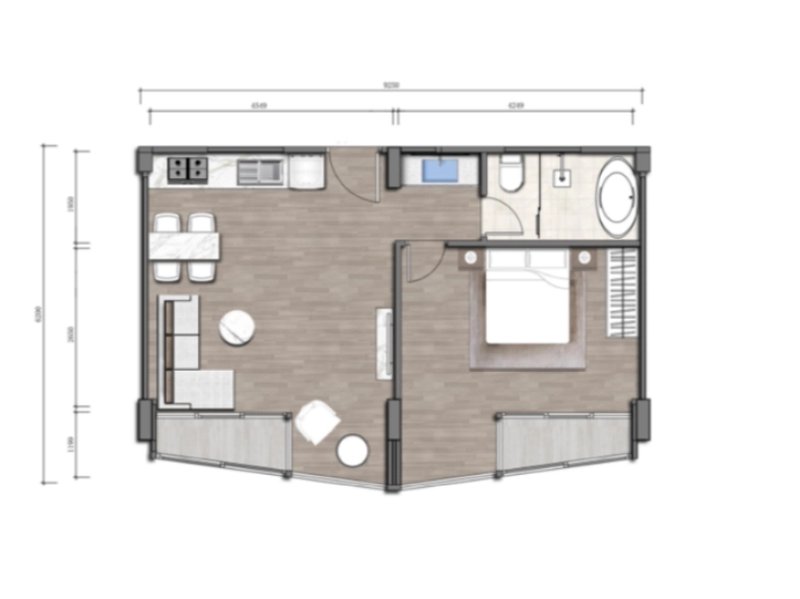 1 Bedroom Apartment near Layan Beach, Phuket at Laya Wanda Vista Resort