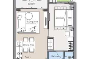 1 Bedroom Apartment next to the Lagoon, Phuket at Laguna Lakelands Waterside Residences