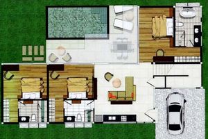 Finished two-storey villa with 4 bedrooms and a swimming pool in Rawai, Phuket in KA Villa complex