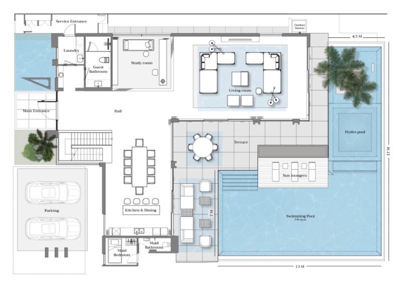 Two-storey villa with 4 bedrooms and a swimming pool near Laguna area, Phuket in Island Collection