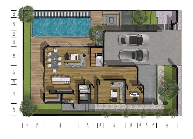 Three-storey 3 bedroom villa with private pool in Mai Khao area, Phuket in Allthai Village