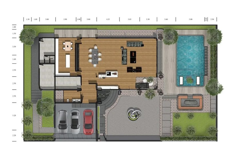 Two-storey luxury villa with private pool in Mai Khao area, Phuket in Allthai Village