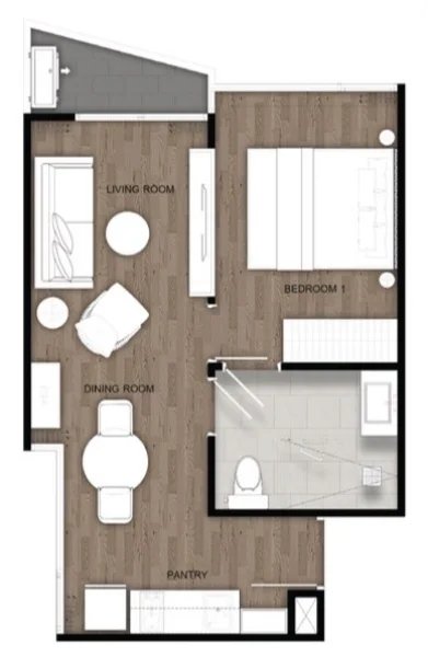 1 Bedroom Apartment in Karon Area, Phuket at VIP Venus Karon