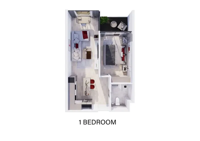 ห้องนอนของคอนโดมิเนียม ในราไวย์