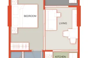 ห้องนอนของวิลล่า ในเทพกระษัตรี
