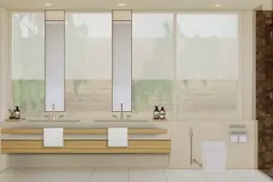 ห้องน้ำของวิลล่า ในศรีซันตัน