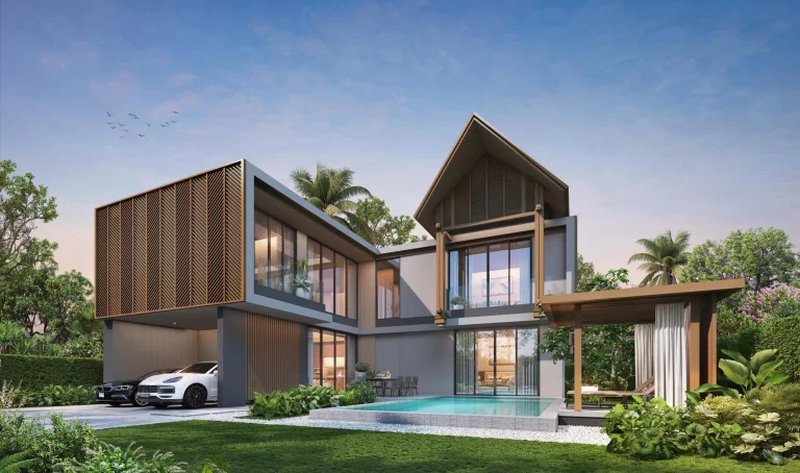 3 Bedroom Villa with Pool in Talang Area, Phuket at Serene Raya Bang Jo